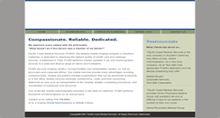 Desktop Screenshot of pacificcoastmed.com